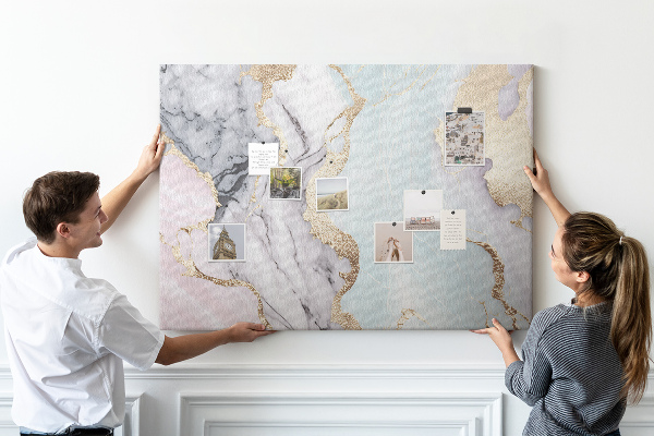 Cork display board Marble