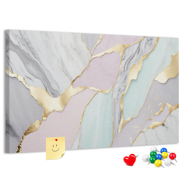 Cork memo board Marble pattern