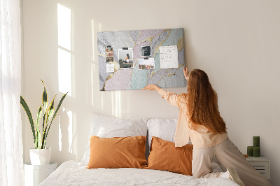 Cork memo board Marble pattern