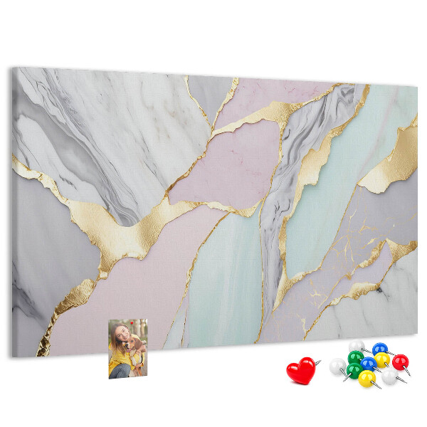 Cork memo board Marble pattern
