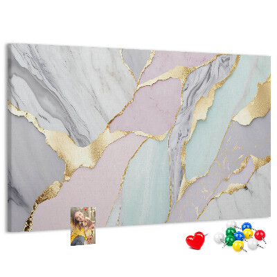 Cork memo board Marble pattern