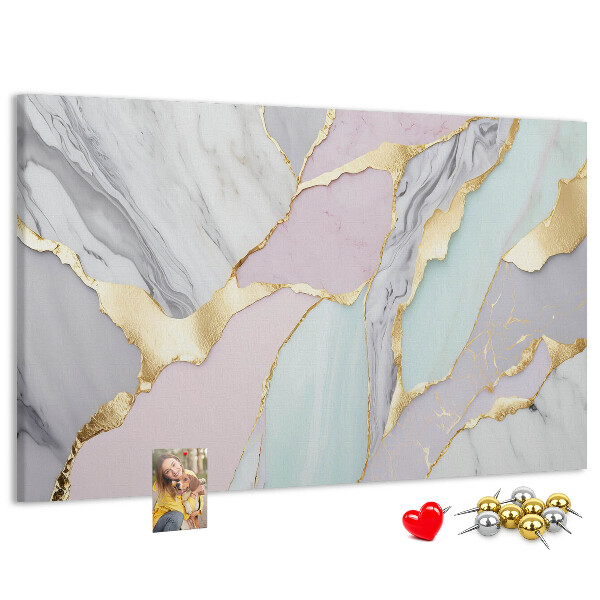 Cork memo board Marble pattern
