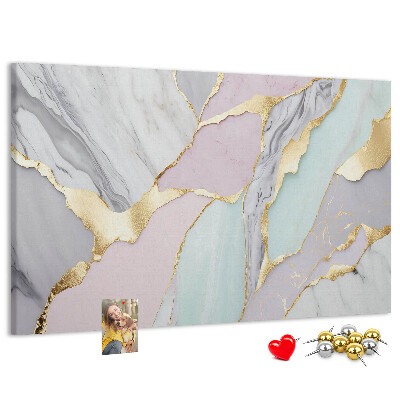 Cork memo board Marble pattern