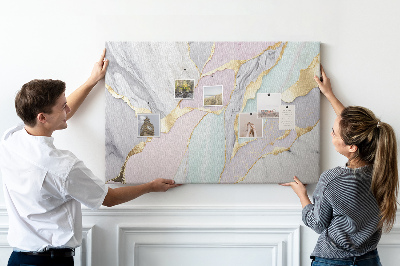 Cork memo board Marble pattern
