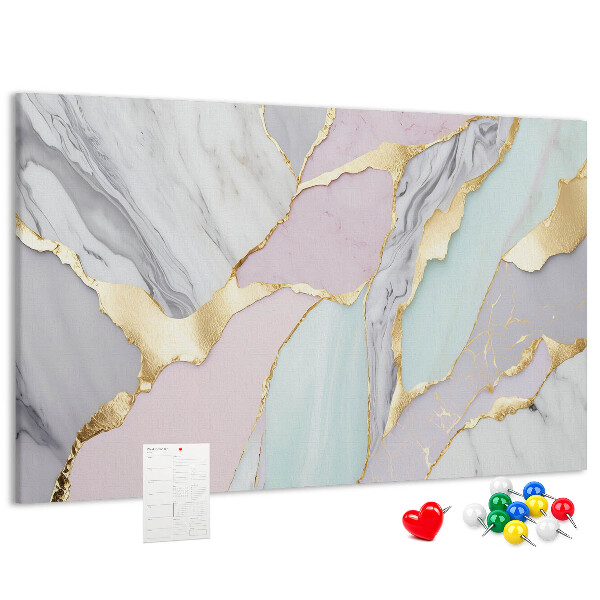 Cork memo board Marble pattern