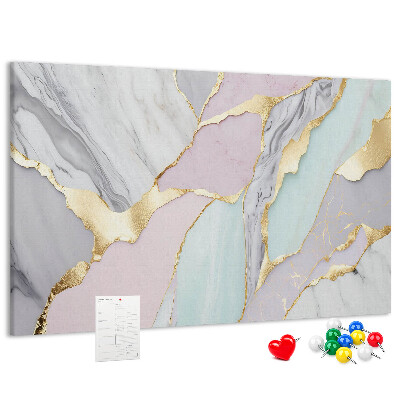 Cork memo board Marble pattern