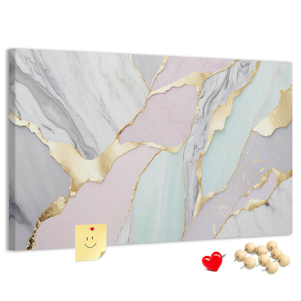 Cork memo board Marble pattern