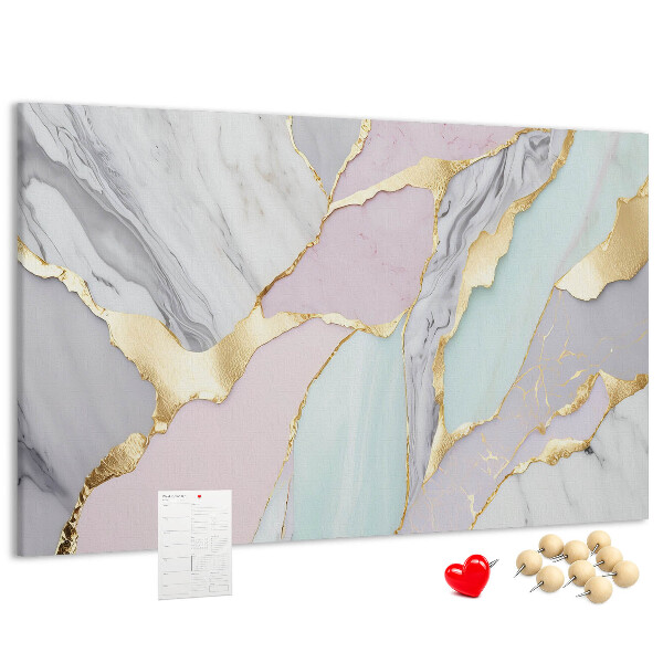 Cork memo board Marble pattern