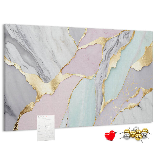 Cork memo board Marble pattern