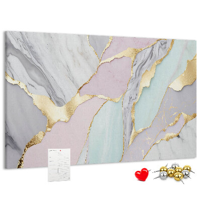 Cork memo board Marble pattern