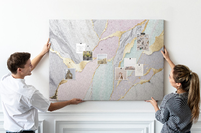 Cork memo board Marble pattern