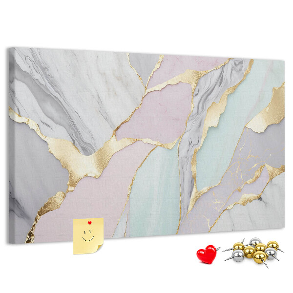 Cork memo board Marble pattern