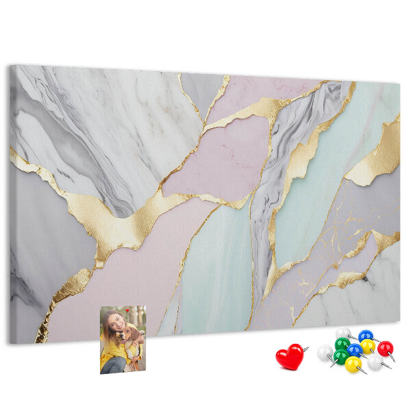 Cork memo board Marble pattern