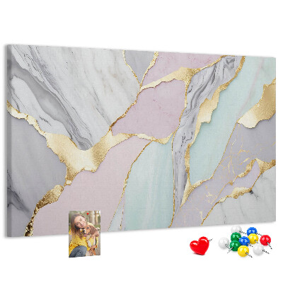 Cork memo board Marble pattern