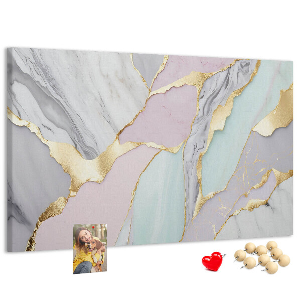 Cork memo board Marble pattern