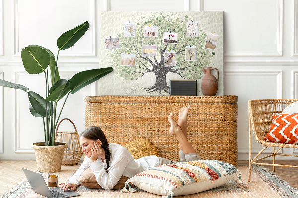 Cork display board Large tree nature