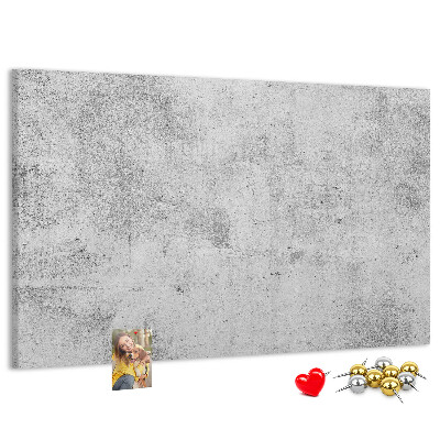 Cork memo board Concrete wall