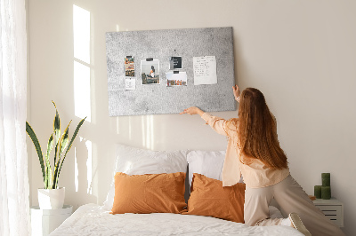 Cork memo board Concrete wall