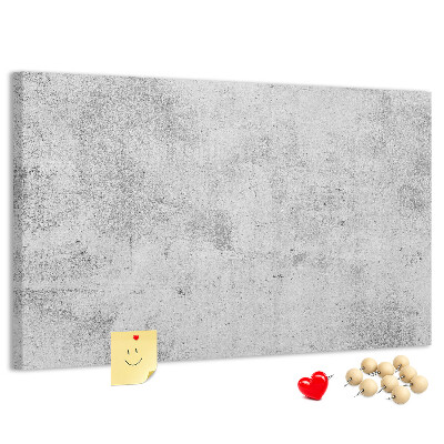 Cork memo board Concrete wall