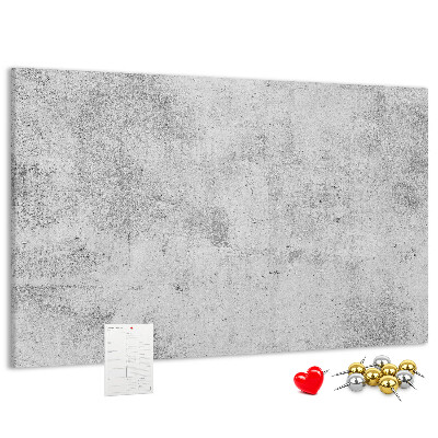 Cork memo board Concrete wall