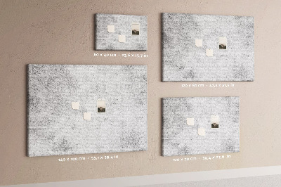 Cork memo board Concrete wall