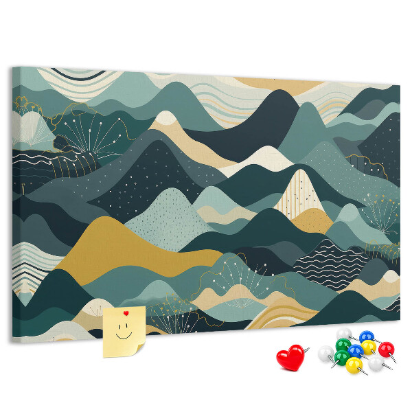 illustrative mountains design