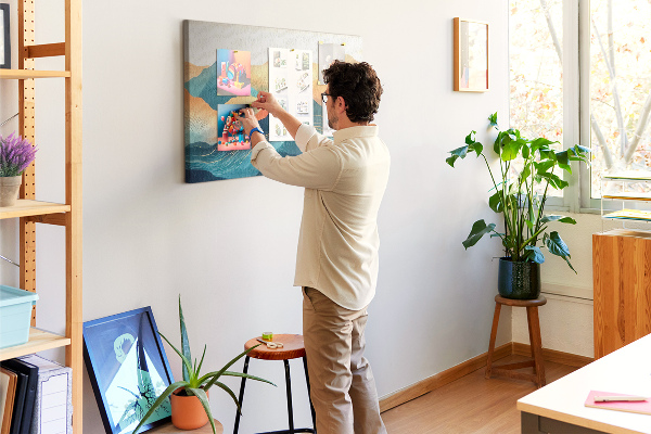 Cork board Mountain landscape