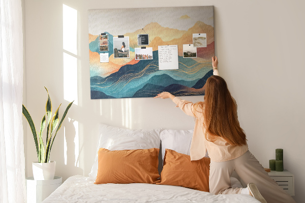 Cork board Mountain landscape