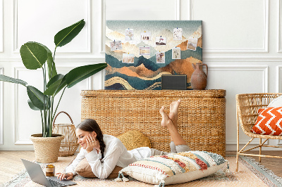 Cork display board Mountains landscape