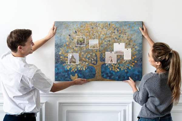 Cork memo board Abstract tree