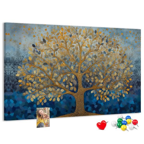 Cork memo board Abstract tree