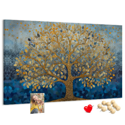 Cork memo board Abstract tree
