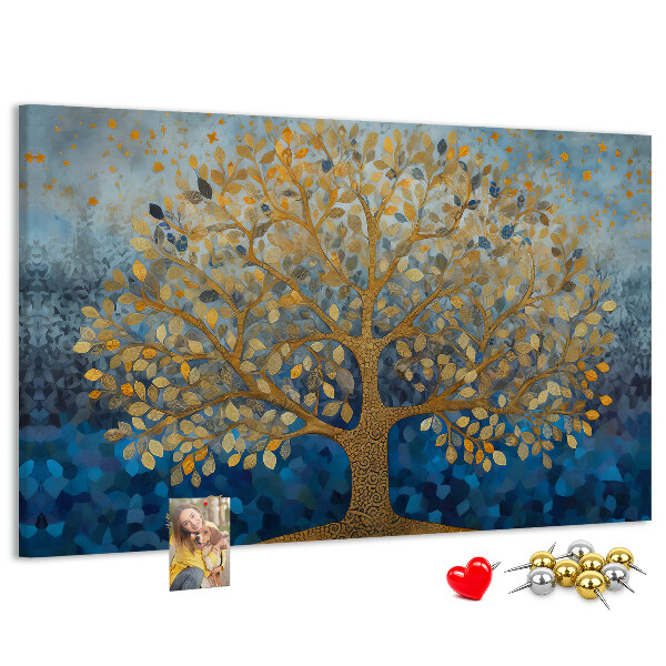 Cork memo board Abstract tree