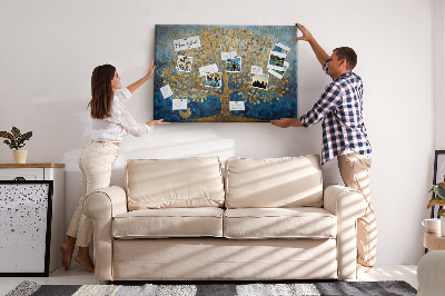 Cork memo board Abstract tree