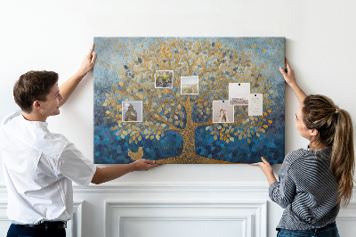Cork memo board Abstract tree