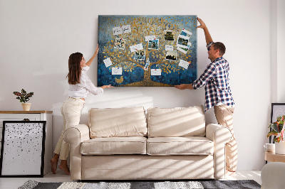 Cork memo board Abstract tree