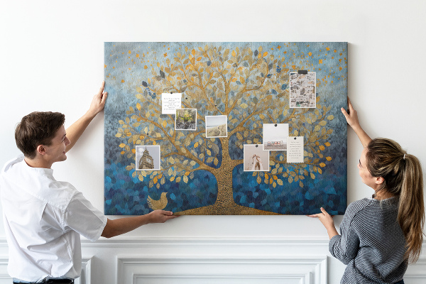 Cork memo board Abstract tree