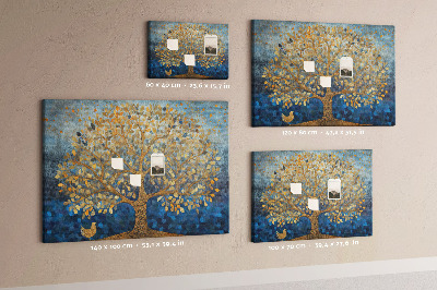 Cork memo board Abstract tree