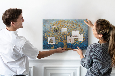Cork memo board Abstract tree
