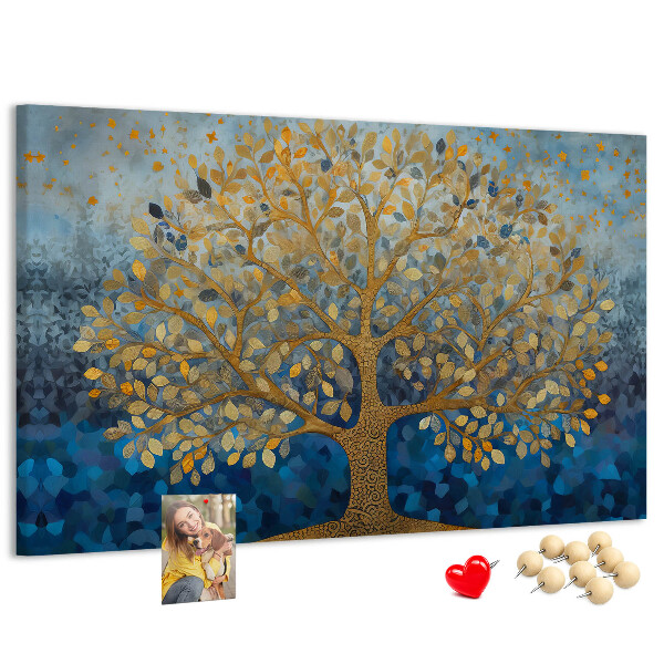 Cork memo board Abstract tree