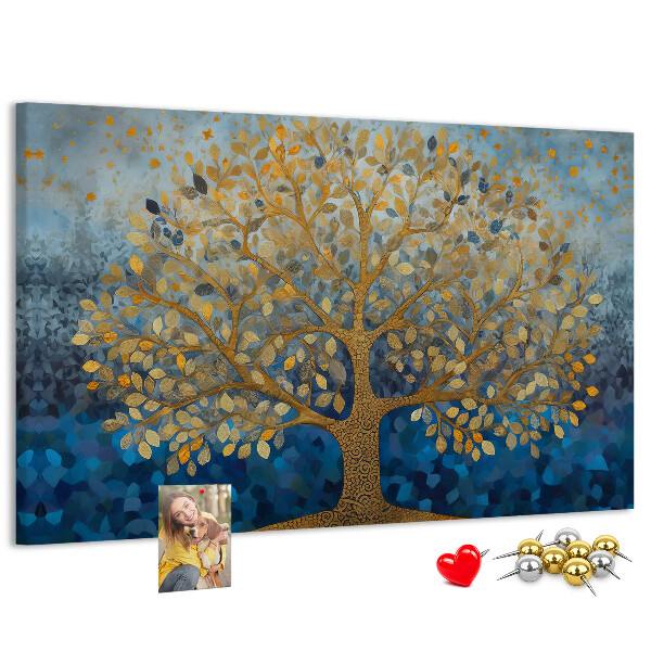 Cork memo board Abstract tree