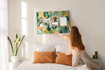 Cork display board Watercolor flowers