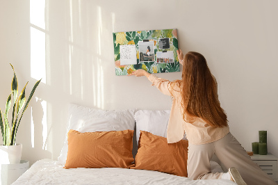Cork display board Watercolor flowers