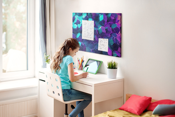 Cork memo board Geometric shapes