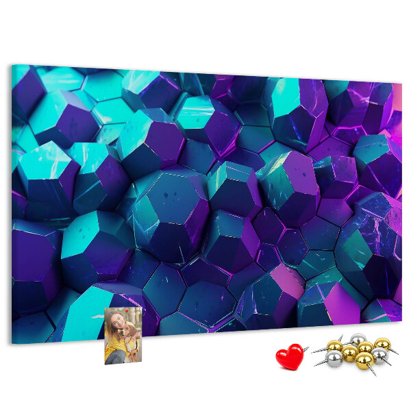 Cork memo board Geometric shapes