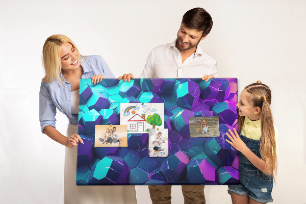 Cork memo board Geometric shapes
