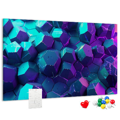 Cork memo board Geometric shapes