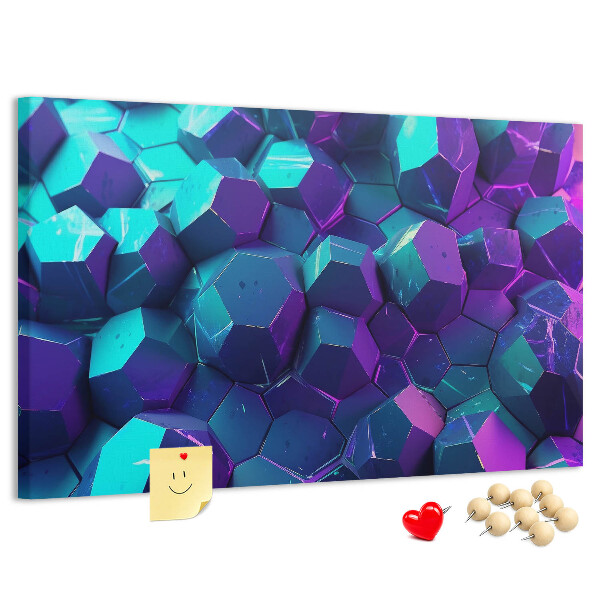 Cork memo board Geometric shapes