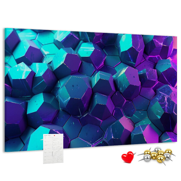 Cork memo board Geometric shapes