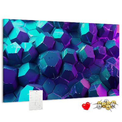 Cork memo board Geometric shapes